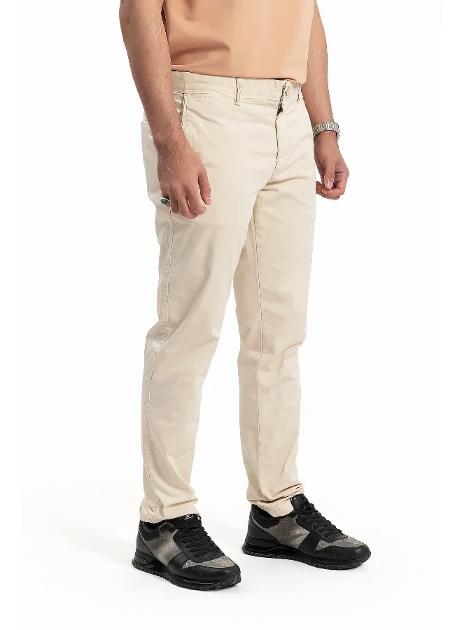 Wecre8 Men's Beige Classic Trousers