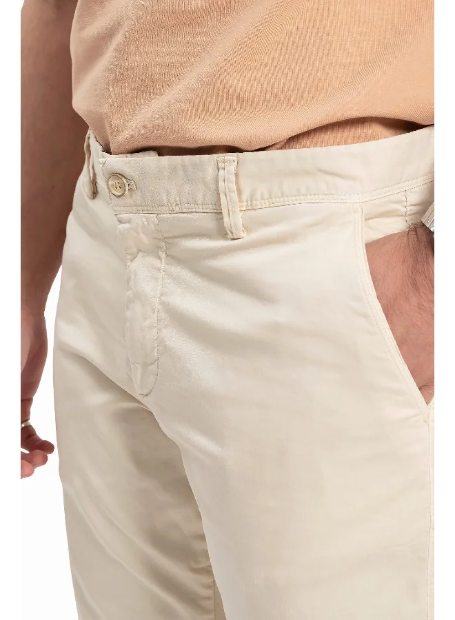 Wecre8 Men's Beige Classic Trousers