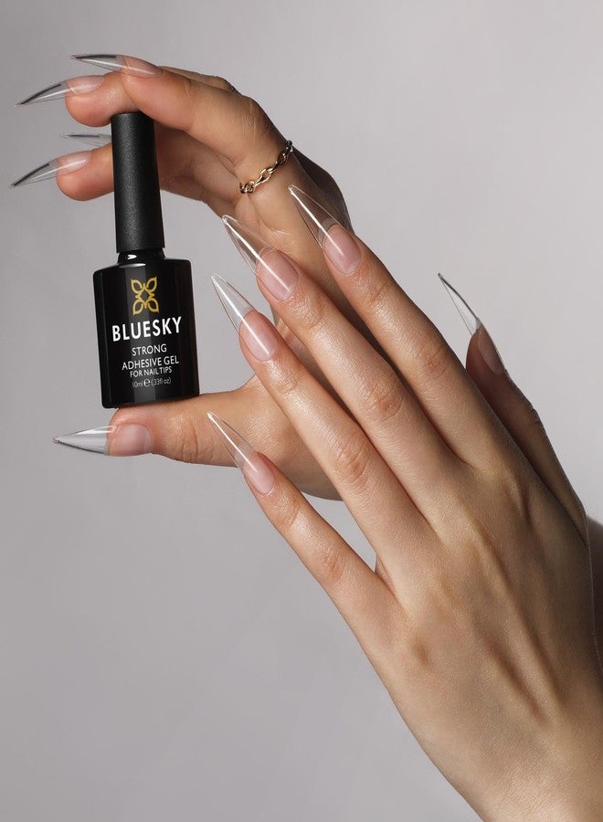Bluesky Soft Gel Tips Kit with Strong Adhesive - Stiletto. Stiletto Nail Tips and Gel Nail Glue for False Nails - Image 2
