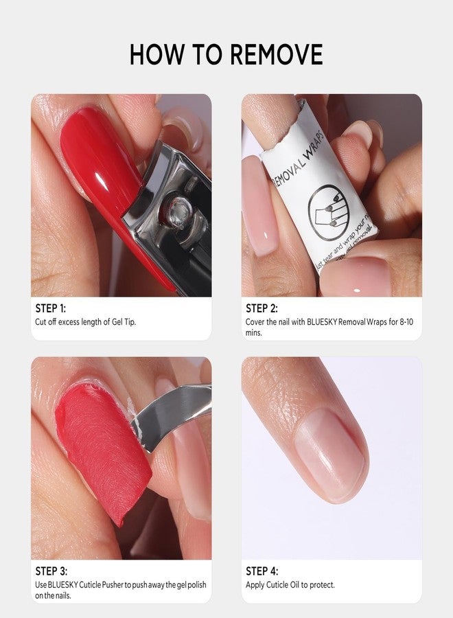 Bluesky Soft Gel Tips Kit with Strong Adhesive - Stiletto. Stiletto Nail Tips and Gel Nail Glue for False Nails - Image 5