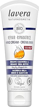 lavera كريم يد لافيرا للإصلاح عضوي من كاليندولا وزبدة الشيا SOS لليدين المتوترة حماية طويلة الأمد نباتي عضوي 1 × 75 مل - Image 1