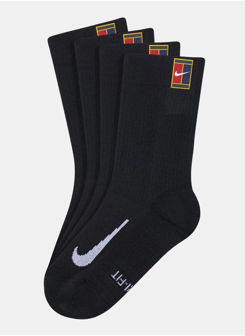 Nike Court Multiplier Cushioned Tennis Crew Socks (2 Pack)