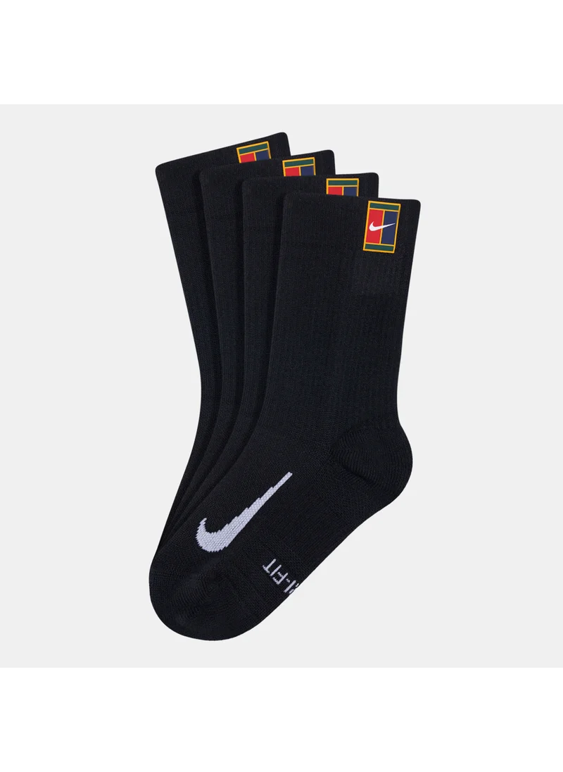 Nike Court Multiplier Cushioned Tennis Crew Socks (2 Pairs)