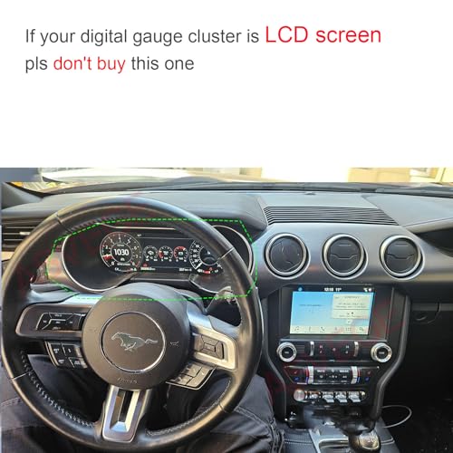 ASVEGE 12.3 inch Digital Dash Cluster for Ford Mustang 2015-2023 LCD Digital Gauge Dashboard Panel Virtual Instrument Cluster Cockpit LCD Speedometer - Image 3