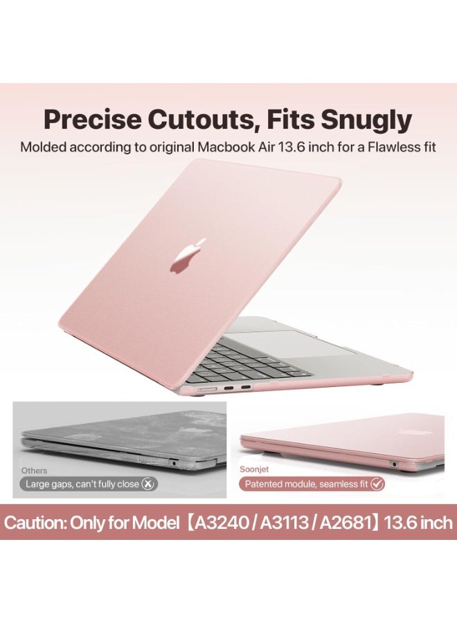 Compatible with MacBook Air 13.6 inch Case M4 M3 M2 2025 2024-2022 Release 【100% Match Official Color】 【Ultra Thin Armor】 Protective Hard Shell Matte Cover A3240 A3113 A2681 - Image 4