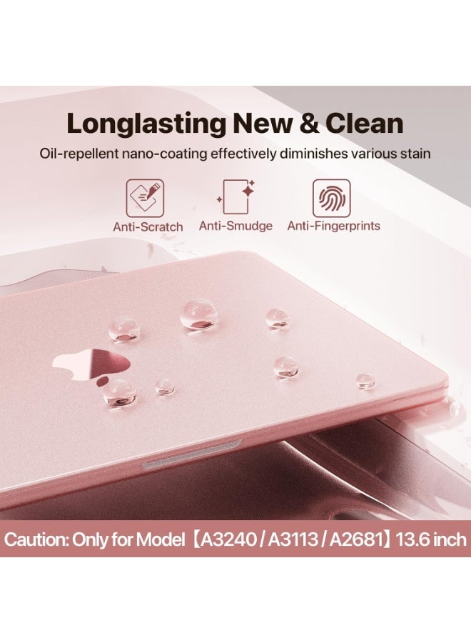 Compatible with MacBook Air 13.6 inch Case M4 M3 M2 2025 2024-2022 Release 【100% Match Official Color】 【Ultra Thin Armor】 Protective Hard Shell Matte Cover A3240 A3113 A2681 - Image 3