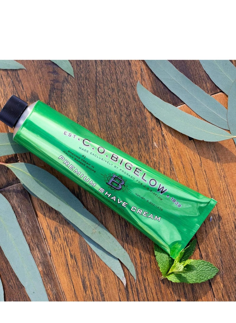 C. O. Bigelow C.O. Bigelow Shaving Cream for Men, Premium Shave Cream, 5.2 Oz. with Eucalytpus & Coconut Oil to Protect Against Razor Burn and Irritation, For All Skin Types  - Image 4