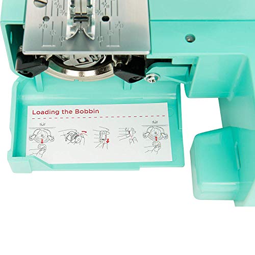 Janome Arctic Crystal Easy-to-Use Sewing Machine with Interior Metal Frame, Bobbin Diagram, Tutorial Videos, Made with Beginners in Mind for Garments, Patchwork, Light Quilting - Image 5