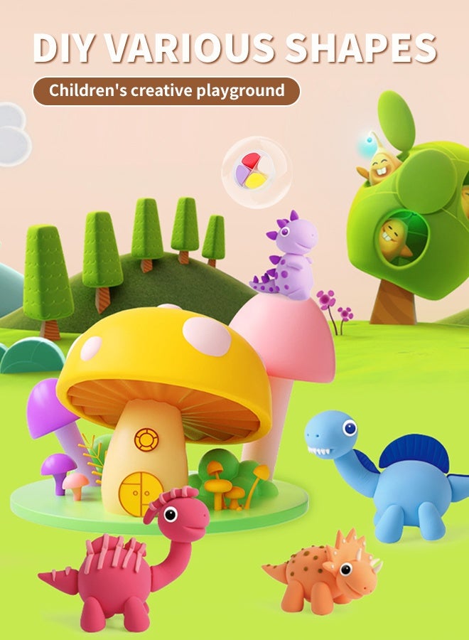 48 Color Foam Clay Toys for Kids, Ice Cream Maker Machine Color Playdough Playset,DIY Plasticine for Children Education, Quality Material, for Girls Boys Age 3+ - Image 4