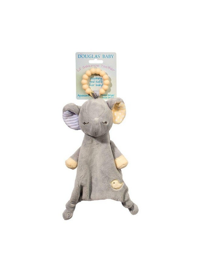 Douglas Baby Joey Gray Elephant Teether Plush Stuffed Animal Toy