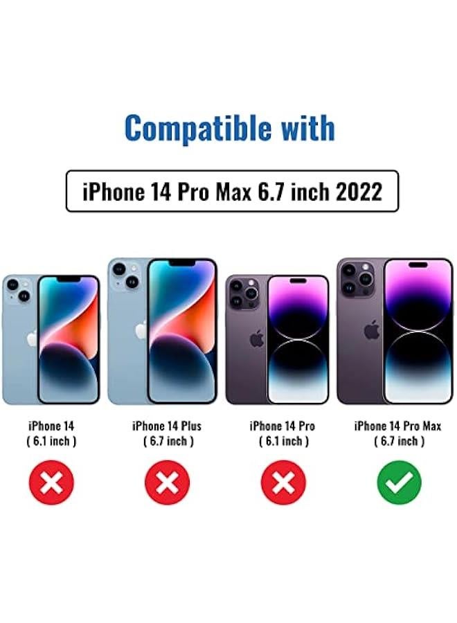 3 Pack Privacy Screen Protector for iPhone 14 Pro Max【6.7 inch】, Sensor Protection, Dynamic Island Compatible, 9H Anti Spy Private Tempered Glass Film, Anti-Scratch, Case Friendly, Easy - Image 2