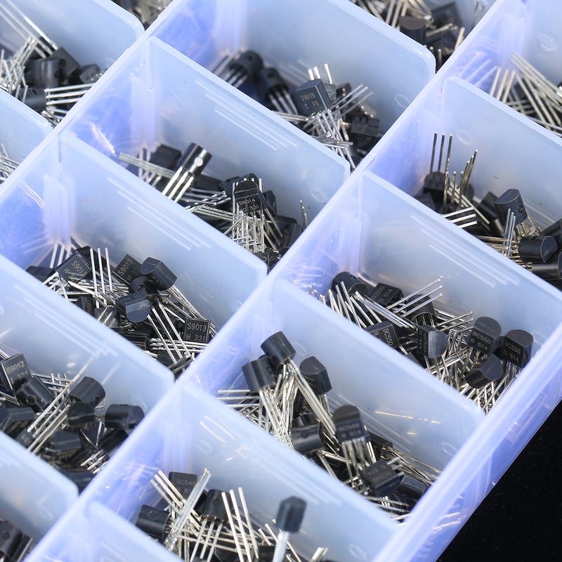 24Values 840PCS NPN PNP Transistor TO-92 Power General Purpose Transistors Assortment Kit BC327 BC337 BC547 2N2222 3904 3906 C945 - Image 3