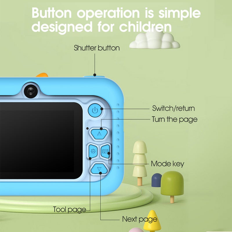 Kids Digital Camera: 20MP Resolution, 720P IPS Display, Dual Lenses - Long-lasting Battery Life Mini Digital Camera for Kids Outdoor & Indoor Play - Image 3