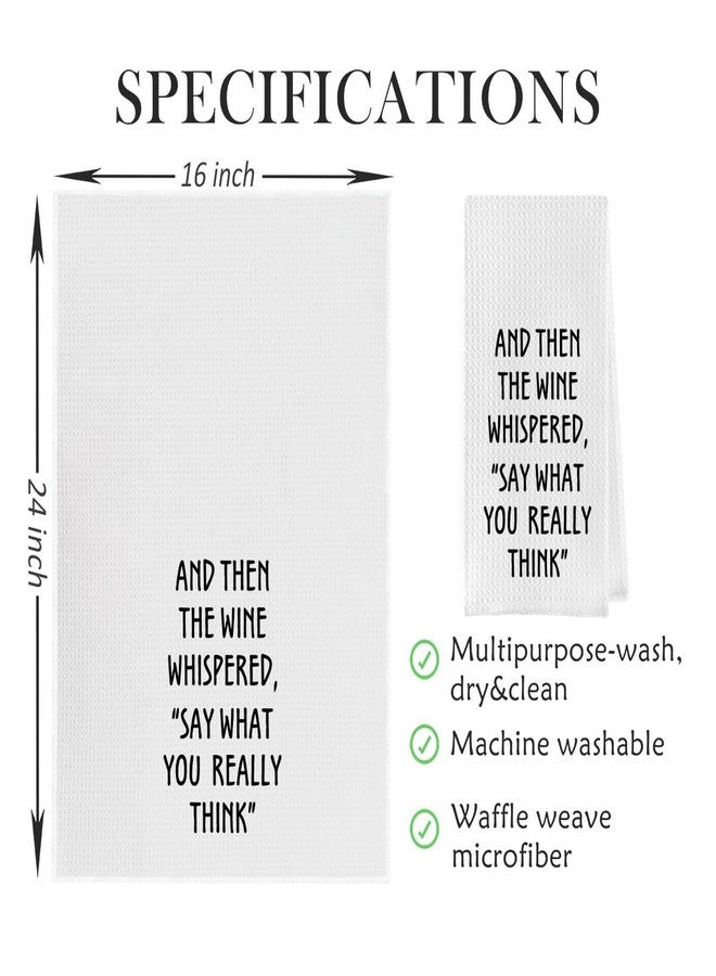 Geqtt Wine Lovers Dish Towel - Funny Wine Gifts Decorative Waffle Weave Kitchen Towels, Tea Towel, Hand Towel, Housewarming Gift (16×24 Inches) - Image 5