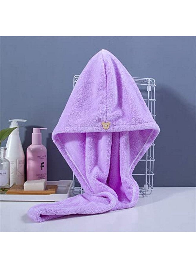 Sellsworld Sellsworld Quick Turban Hair-Drying Absorbent Microfiber Towel/Dry Shower Caps/Bathrobe Hat/Magic Hair Wrap For Women (Multi Color)(Set Of 1) - 1 Tc - Image 4
