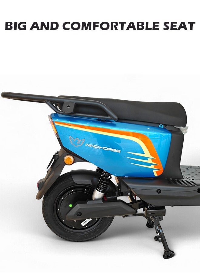 Wind Horse - Electric Scooter with 1500W Motor, 60V 20Ah Battery, 60km/h Max Speed, 50km Range, Carbon Alloy Frame, Remote Lock, Under-Seat Storage, 14-Inch Tires, Disc Brakes, 3-Speed Modes - Image 1