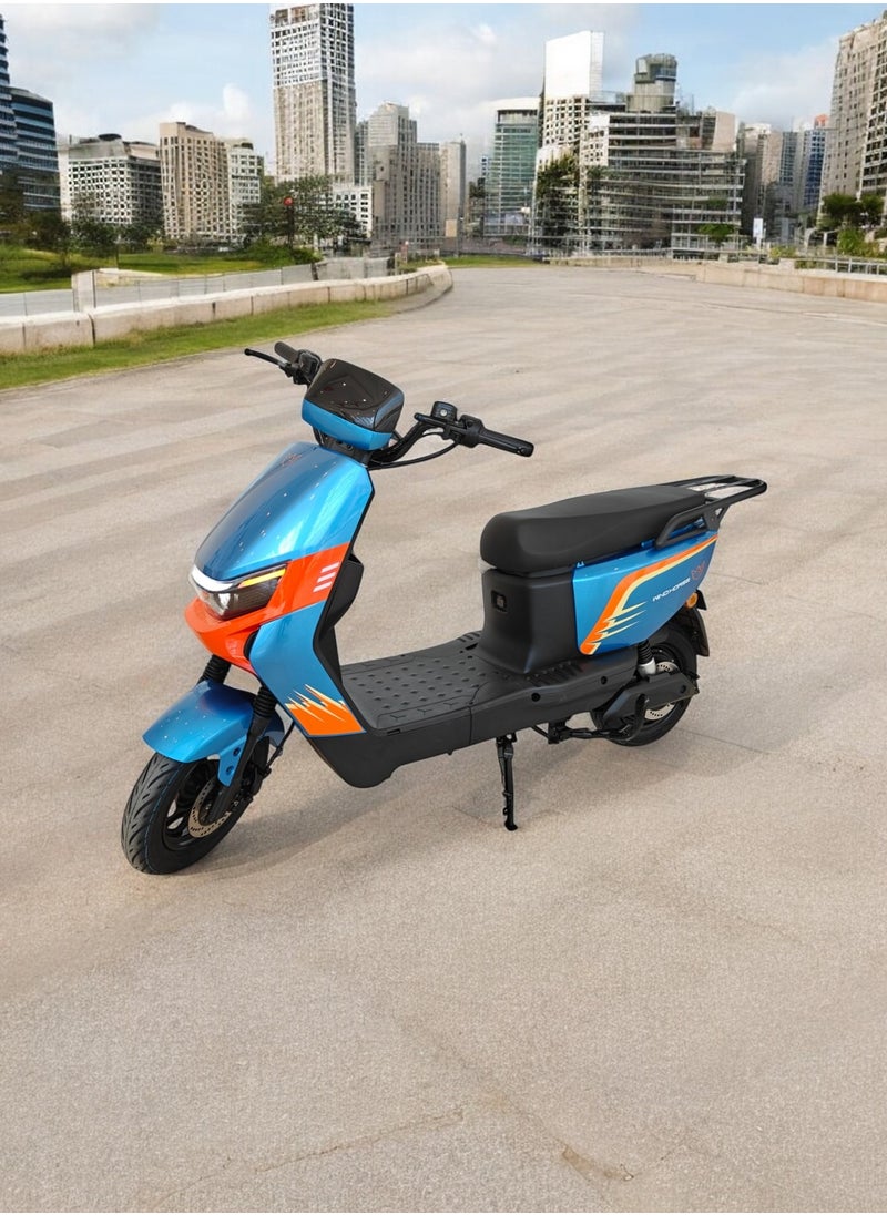 Wind Horse - Electric Scooter with 1500W Motor, 60V 20Ah Battery, 60km/h Max Speed, 50km Range, Carbon Alloy Frame, Remote Lock, Under-Seat Storage, 14-Inch Tires, Disc Brakes, 3-Speed Modes - Image 1