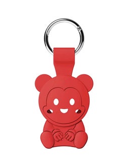 NIBEMINENT Silicone Protective Case Cover For Apple Airtags Red  - Image 1