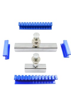 Excefore Dent Repair Removal Tool Kit , Nylon Auto Body Dents Removal Pulling Tabs Kit, Adhesive Blue Glue Tabs Auto Dent Removal Tools (Dark-Blue)  - Image 1