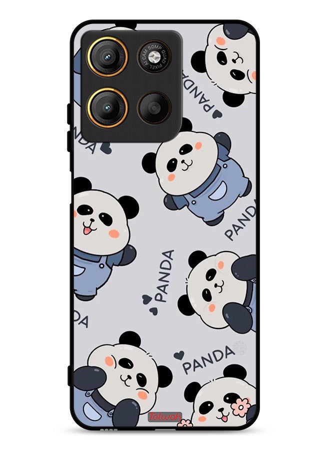 Tolwak Motorola Moto G15 Protective Case Cover Pattern Of Pandas