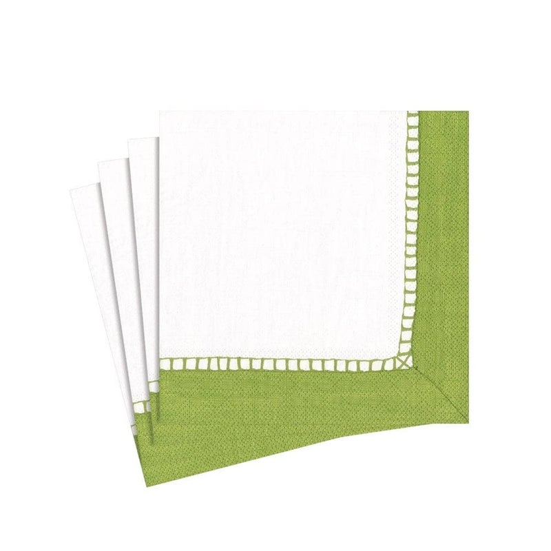 Entertaining with Caspari Linen Paper Cocktail Napkins Bright Green Pack of 20 7652C
