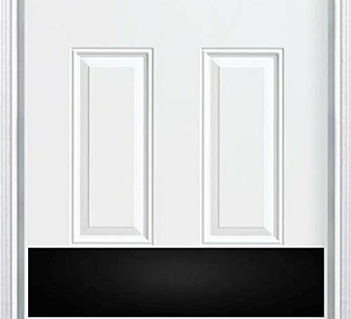 Deck The Door Door Kick Plate Elegant Accent Durable Protection Anodized Aluminum Includes Easy SelfAdhesive 6x34 Satin Black
