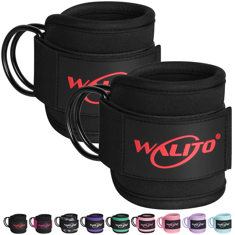 WALITO Ankle Straps for Cable Machines Women - Glute Ankle Cuff Kickback Strap, Gym Cable Machine Accessories for Glute Leg Extensions, Hip Abductors & Lower Body Exercises Equipment - Image 1