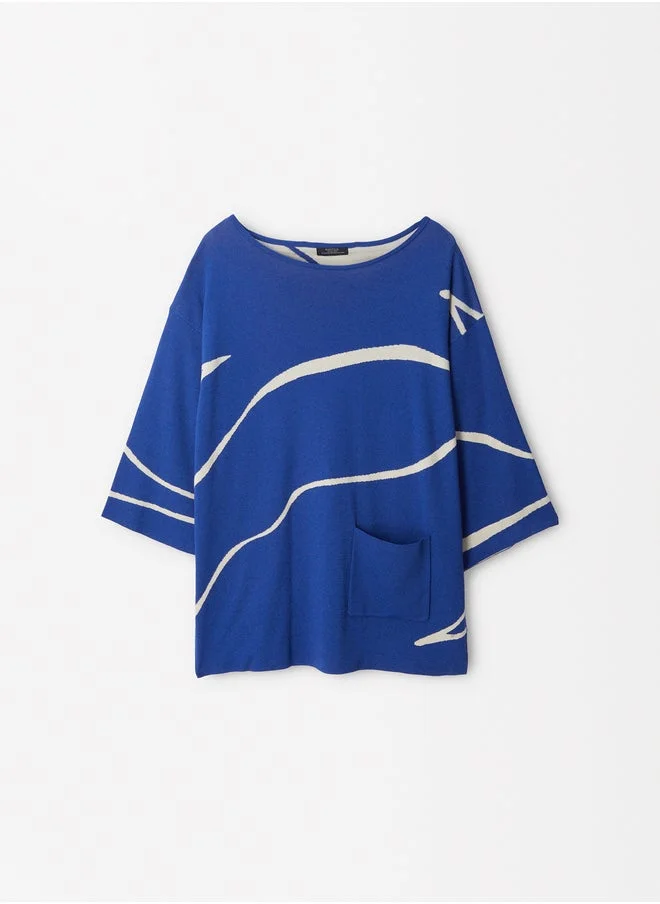 PARFOIS Jacquard Knit Sweater