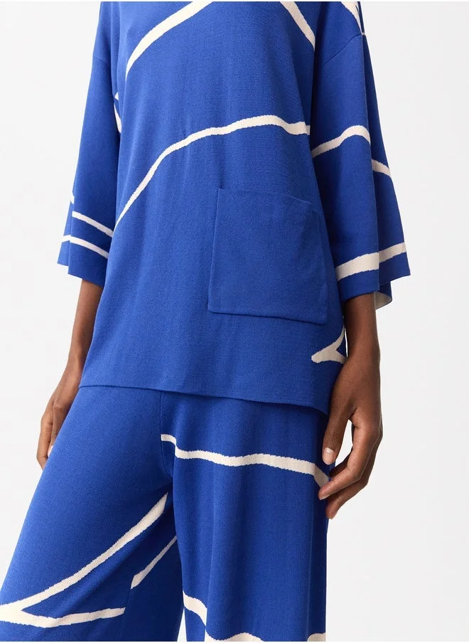 PARFOIS Jacquard Knit Sweater