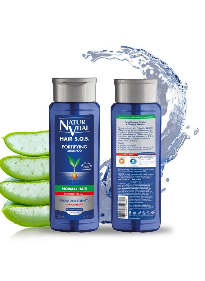 NaturVital - Unisex Natural Aloe Vera & Ginseng Organic Hair Sos Revitalizing Shampoo For Normal Hair Prevents Hair Breakage Crueltyfree & Parabenfree - Image 1