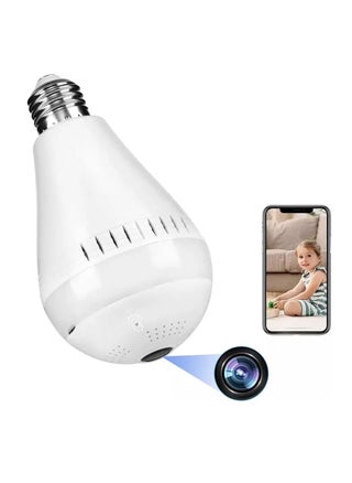 DDLC Wi-Fi Camera CCTV – 1080p Wireless PTZ Bulb Shape V380 Pro | 360° Indoor Smart Home Security Camera with Motion Sensor, LED Lights, and Continuous Recording - pzsku/Z8711498D0B4DE44BE4BDZ/45/1744749189/10f21845-530c-4607-b001-e9d75741cc90