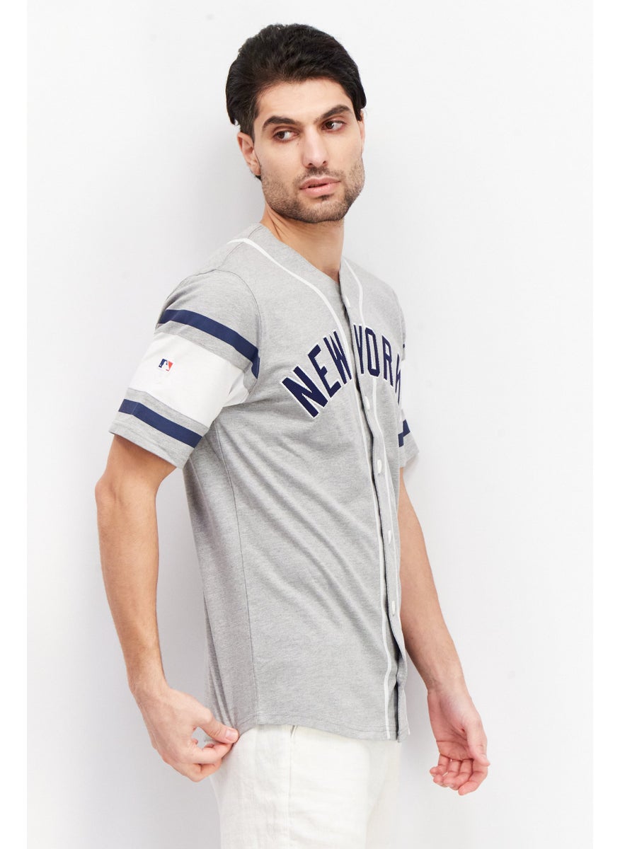 Fanatics Men Sportswear Fit Embroidered Outdoor Jersey, Grey  - Image 2