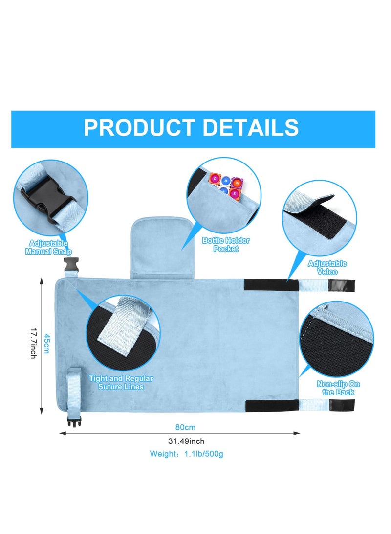 Toddler Airplane Bed, Airplane Seat Extender for Kids, Airplane Bed with Side Pockets, Kids Airplane Travel Essentials, Baby Portable Plane Bed Foot Rest for Flights, for Leg Rest  Lie Down - Image 4