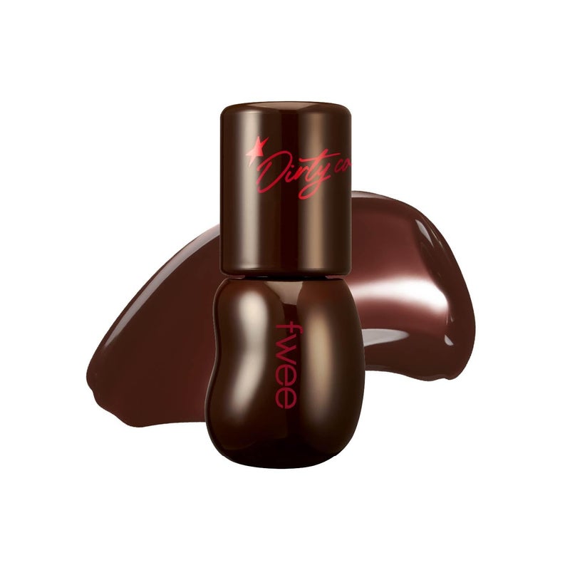 fwee 3D Voluming Gloss 70% (Rich) | High Shine, Non-Sticky Lip Gloss for Makeup | Long-Lasting, Moisturizing Gel Formula â€“ Dirty Cola 70% | 30% & 70% Pigment Options | 5.3g - Image 1