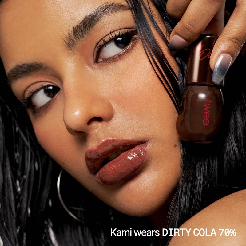 fwee 3D Voluming Gloss 70% (Rich) | High Shine, Non-Sticky Lip Gloss for Makeup | Long-Lasting, Moisturizing Gel Formula â€“ Dirty Cola 70% | 30% & 70% Pigment Options | 5.3g - Image 3