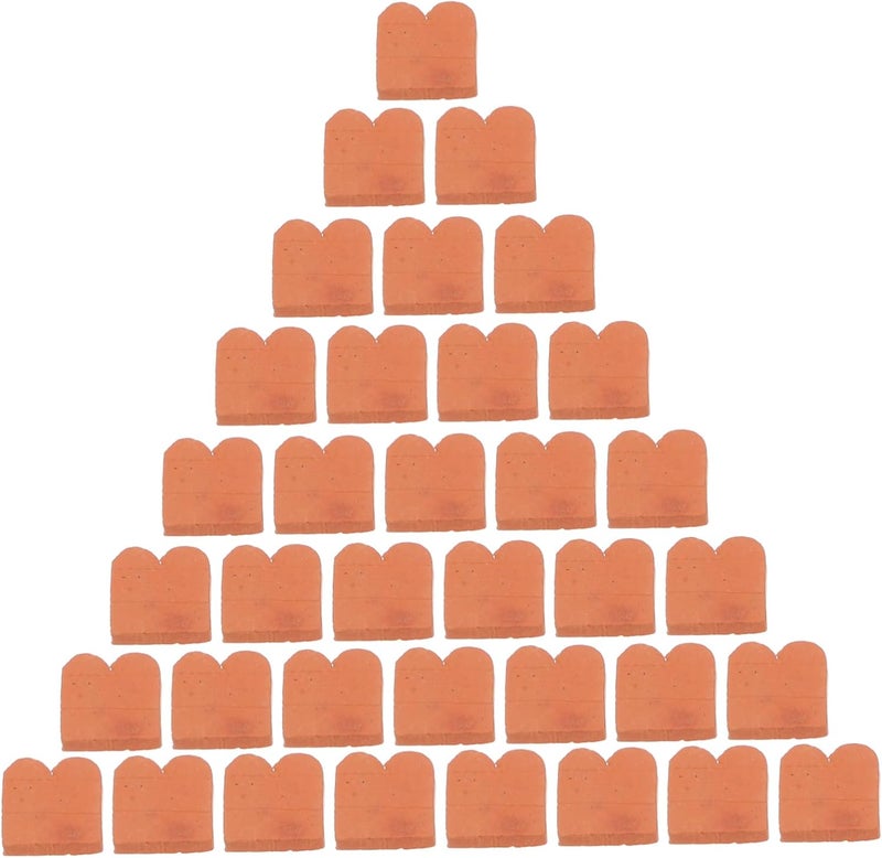 100Pcs Miniature DIY Bricks 1X1X0.4CM Realistic Simulation Mini Blocks For Table Architecture - Image 1