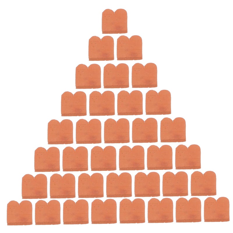 100Pcs Miniature DIY Bricks 1X1X0.4CM Realistic Simulation Mini Blocks For Table Architecture - Image 2