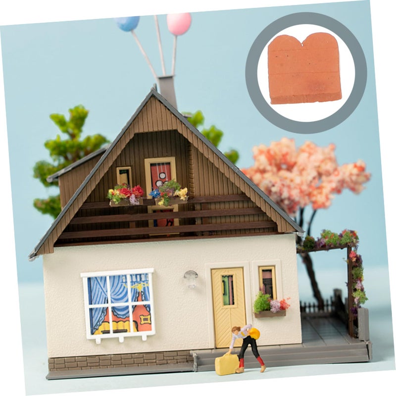 100Pcs Miniature DIY Bricks 1X1X0.4CM Realistic Simulation Mini Blocks For Table Architecture - Image 5