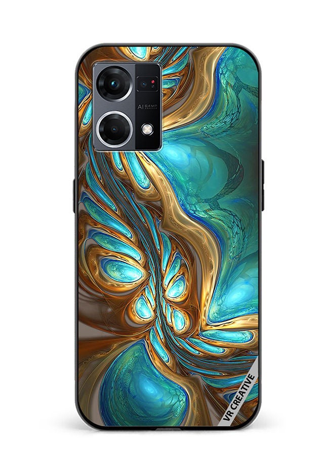 VR CREATIVE Protective Case Cover For Oppo Reno8 4G Design Multicolour - Image 1