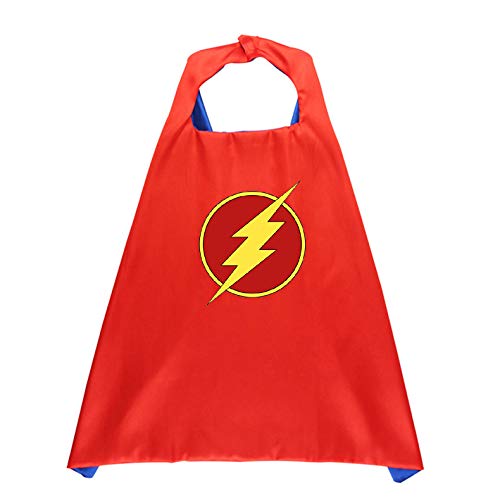 Sage Square Marvel Legendary "Cape" of you Superhero for Costume Parties, Cosplay and Dress Up for Kids (Age 3-10 Years) (Flash) - Image 2