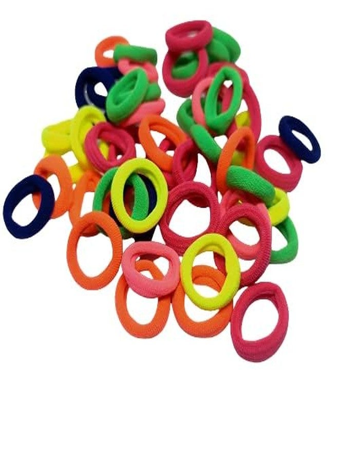 Hivata Mini Multicoloured Hair Rubber Pack of 48pc Baby Girl's Mini Elastic Soft Rubber Hair Bands Accessories Colorful Packs for Kids, Girls, Women Hairties Pony Grip Tight, Non-slippery, Stretchable - Image 3