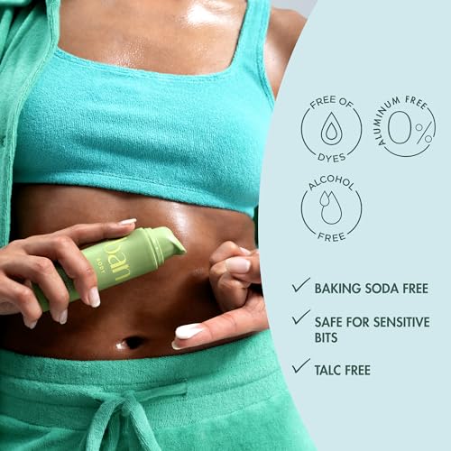 Ban لوسيون مزيل رائحة الأجزاء الخاصة، لوسيون غير سام لامتصاص العرق للأجزاء الحساسة، مص formulated مع الألوة المهدئة و الكالندولا، خالي من الألمنيوم و خالي من بيكربونات الصوديوم، رائحة خفيفة، 1.5 أونصة - Image 5