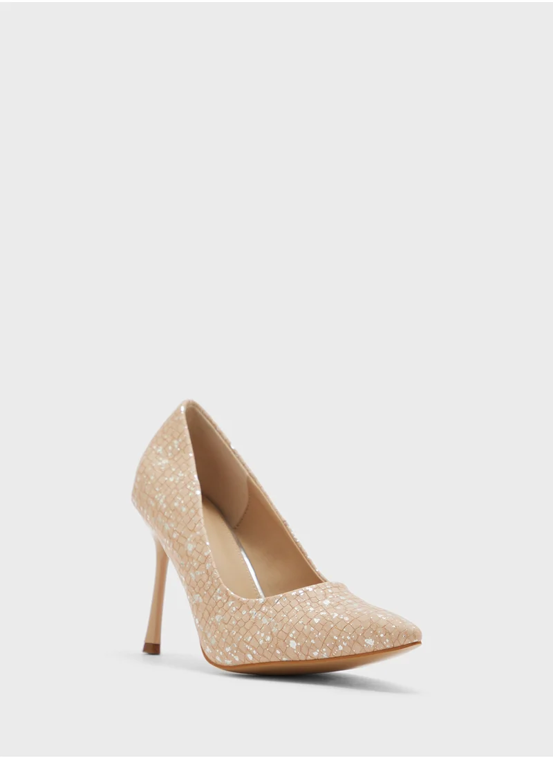 ايلا Metallic Textured Classic Pump