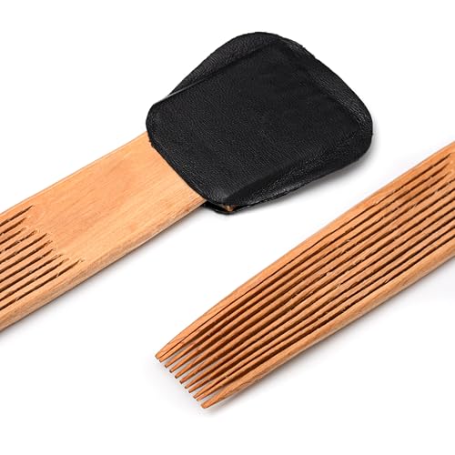WoCra® Wooden Fine-Tooth Dust-Lice Comb | Wooden Nit Comb | Perfect Eerukuli For Lice Eeru Nits Eggs Bugs Removal from Hairs | Natural Wooden Handmade Erukuli Eeroli for Men Women Kids | 22 cm size | ( Pack of 2 ) - Image 3