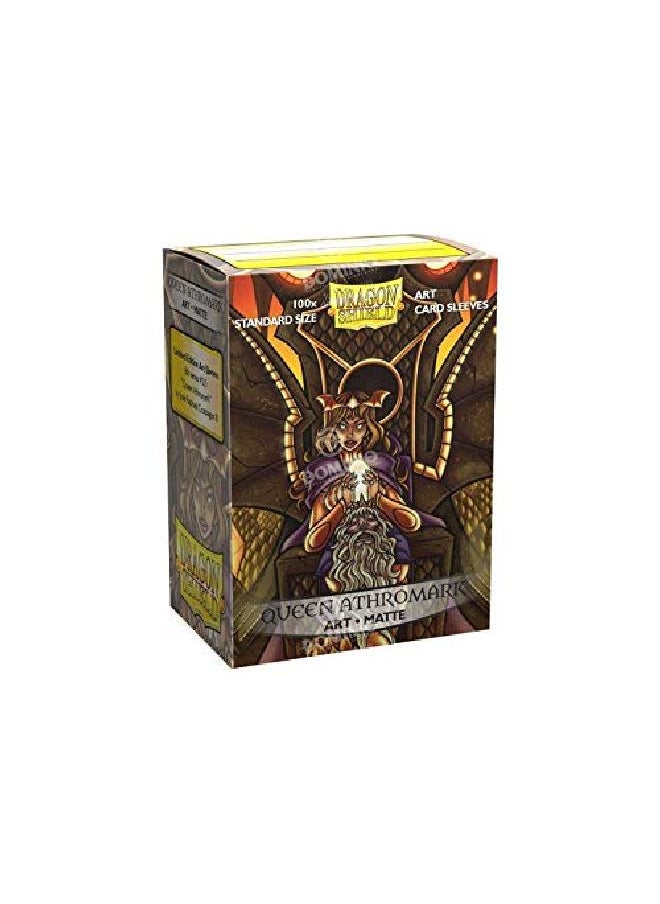 dragon shield - Sleeves Limited Edition Matte Art Queen Athromark Portrait(100) - Image 1