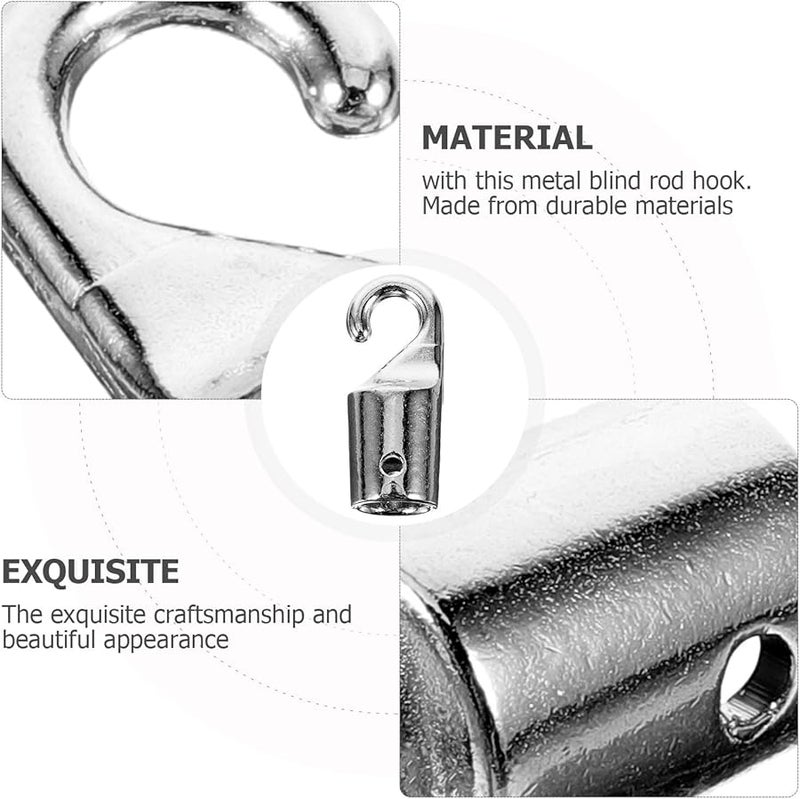 Blind Wand Hook Replacement 4PCS 3x1cm As Shown Color Curtain Accessories - Image 4