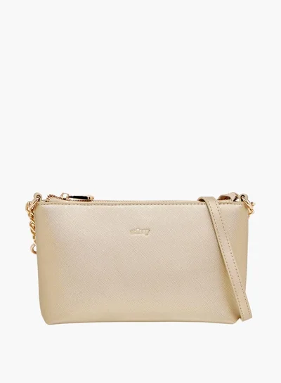 ميسي Women All-Over Monogram Print Crossbody Bag with Zip Closure and Adjustable Strap