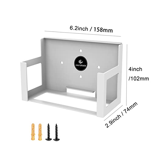 Monzlteck Wall Mount Holer for Xbox Series S,All Metal Vertical Hanging On Wall with Power Botton Left/Right,Wall Shelf Bracket for XSS - Image 2