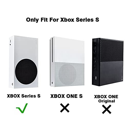 Monzlteck Wall Mount Holer for Xbox Series S,All Metal Vertical Hanging On Wall with Power Botton Left/Right,Wall Shelf Bracket for XSS - Image 5