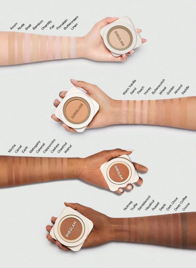 SHEGLAM Sheglam Skin-Focus High Coverage Powder Foundation-Peach